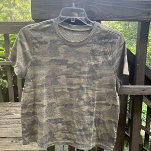 Lucky Brand COZY CAMO CREW Vintage Wash Top Camouflage T-Shirt  Size LARGE L